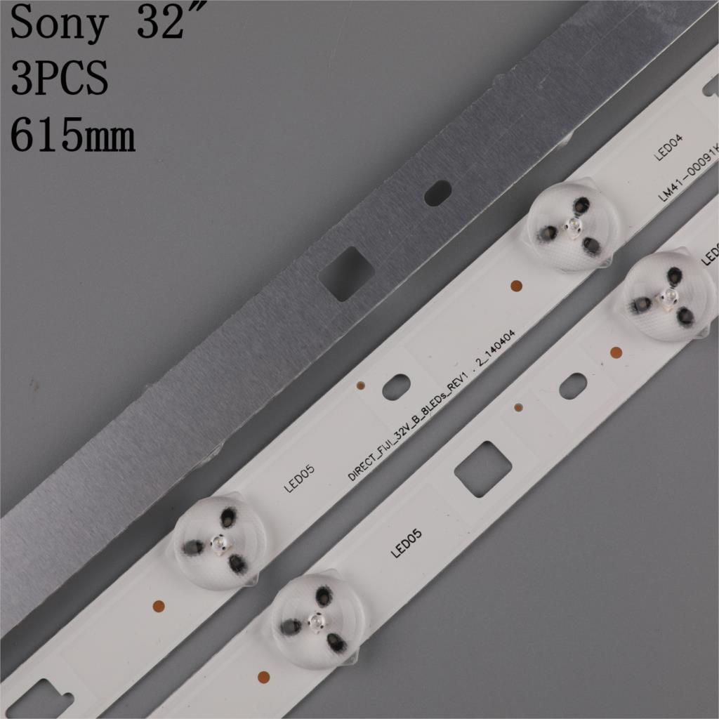 3 Pcs Led Backlight Strip Voor KDL-32RD303 32R303C SAMSUNGSONY_DIRECT_FIJL_32V_A B_3228_8LEDs LM41-00091J 00091K