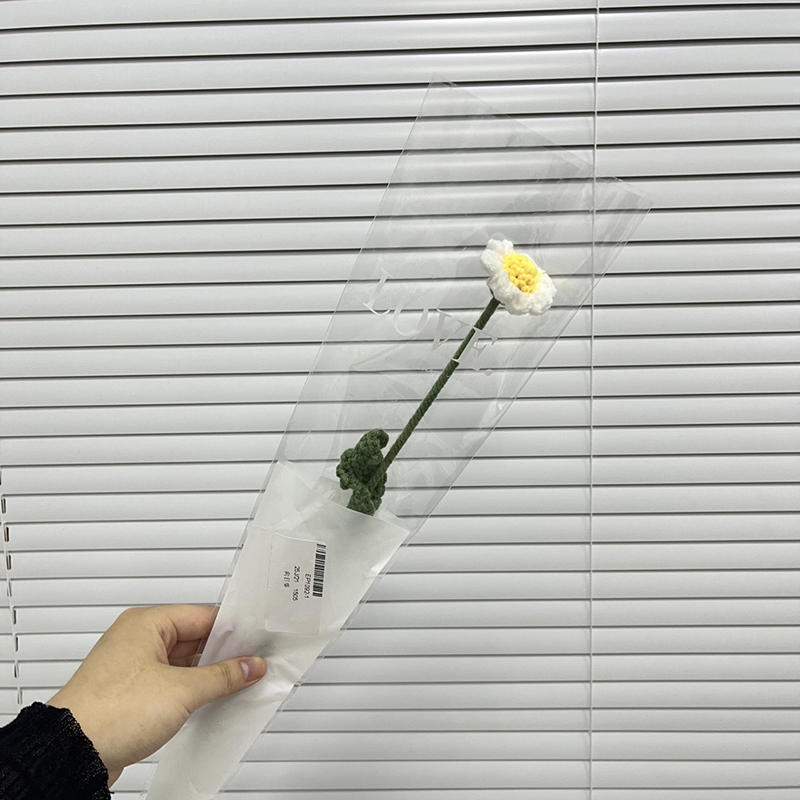 Fiori tutto'uncinetto Fiori lavorati a maglia finiti Regali per gli ospiti di nozze mazzo di fiori artificiali fai-da-te Decorazioni per la scrivania della stanza Regalo per la festa della mamma