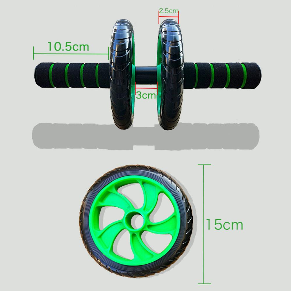 Home Fitness Double-Wheeled Abdominal Wheel Abdominal Muscle Push-Wheel Roller Portable Muscle Exercise Equipment Unlimited