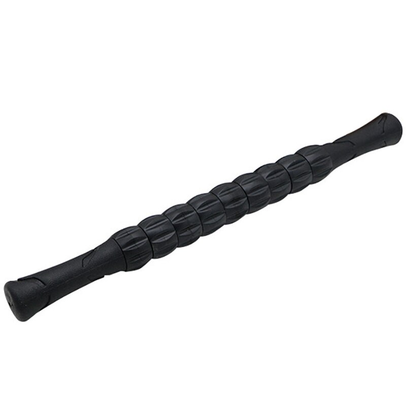 Justerbart gear muskelmassage rulle udløserpunkt massage stick selv myofascial frigivelse til ben / ryg / fødder slappe af yoga værktøj blac: Default Title