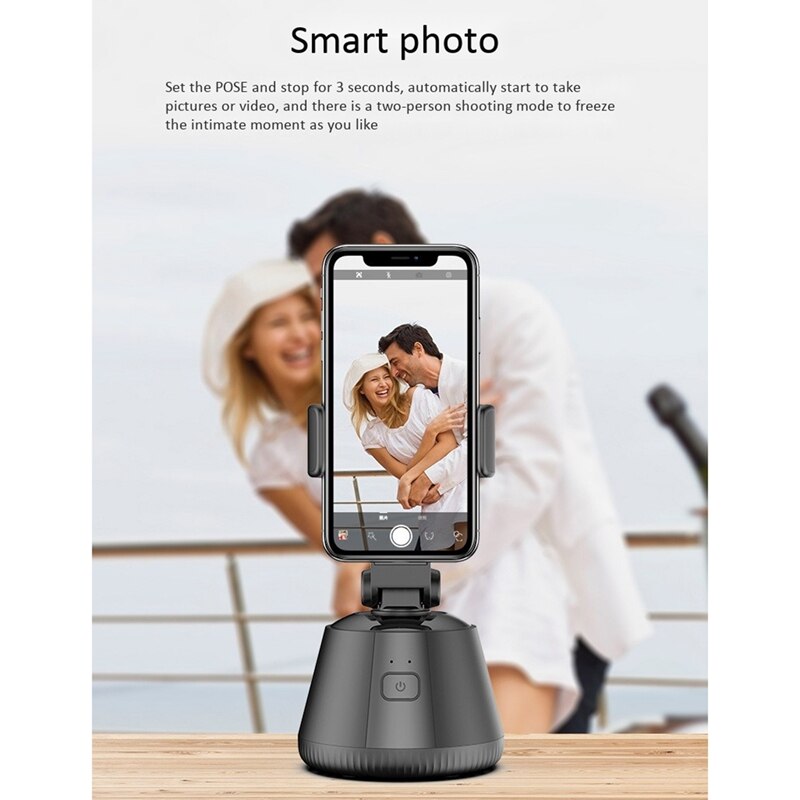 Smart Follower Gimbal 360 ° rotante tracciamento automatico di facce e oggetti, stabilizzatore cardanico del seguace del telefono cellulare