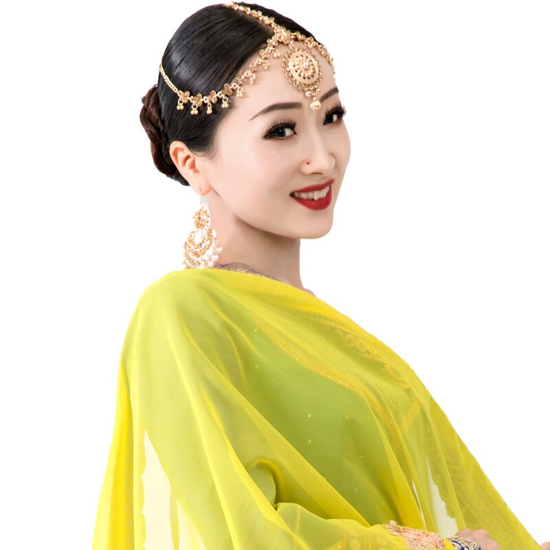 Intia pakistan tyttö tanssi lisävaruste nainen tanssiesitys kulmakarvat lisävaruste ampua päähineet lady headdress