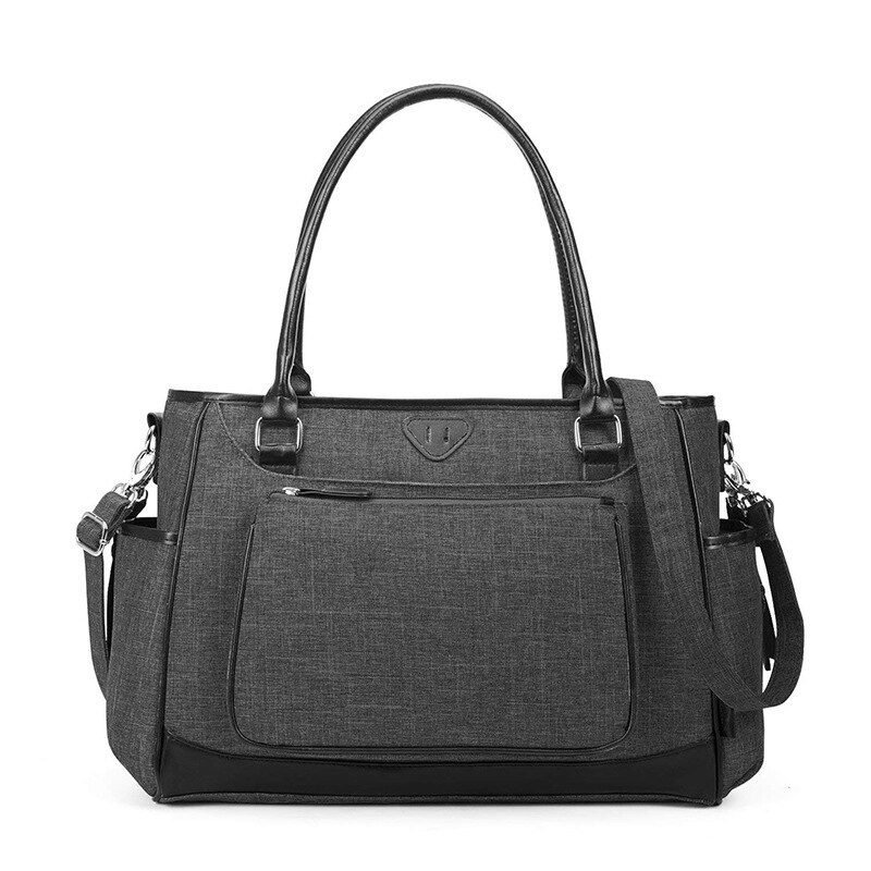 Diaper Bag Handbag Maternal and Child Supplies Storage Bag Treasure Mom with Baby Go out Useful Product MOTHER'S Bag nv: Black and White with Pattern