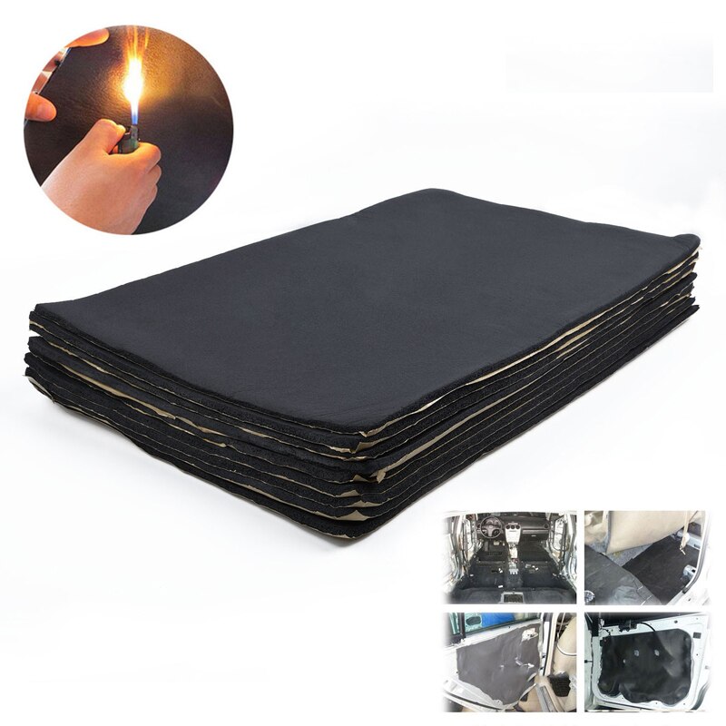 200*50cm 10mm Thickness Car Foam Cotton Deadener Reduction Noise Sound Insulation Cotton Door Trunk Soundproof Auto Accessories