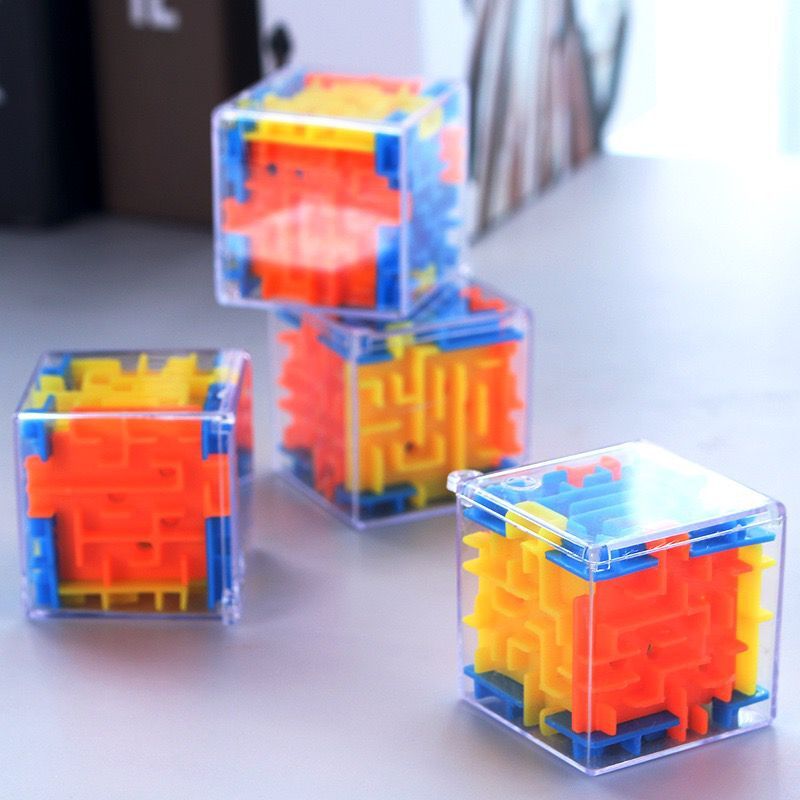 Doolhof Magische Kubus Puzzel 3D Mini Speed Cube Labyrint Rollende Bal Speelgoed Puzzel Spel Leren Speelgoed Voor Kinderen