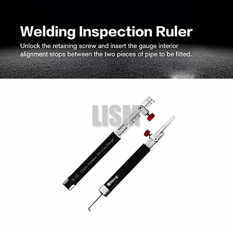Welding Inspection Scale Small Height Gauge HI-LO Dedicated Internal Welding Ruler Metric Size