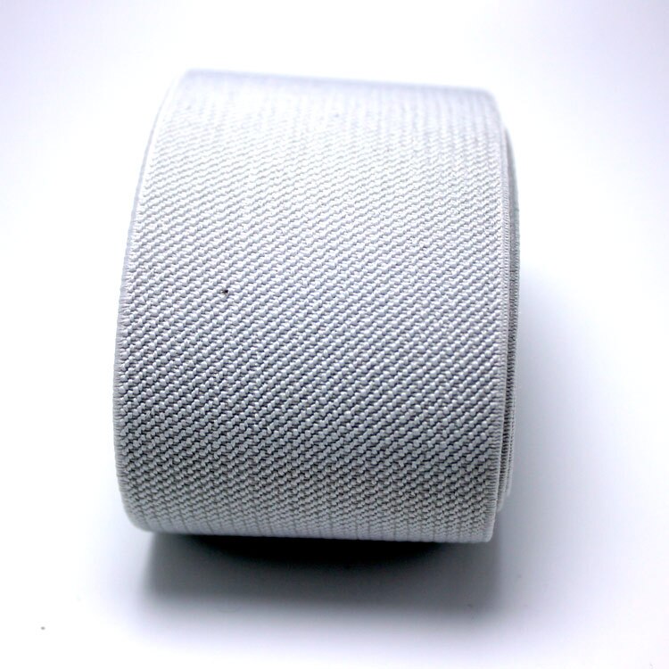 5cm bredbåndsbukser nederdel bælte farve elastikbånd / twill elastisk tapelatex elastisk tape elastik: Lysegrå