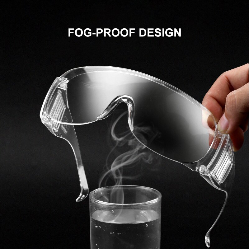 Adult Transparent Protective Googles Eye Shield Lab Anti Splash Anti Dust Glasses Anti-oil Splash Anti-slobber Anti-Fog Googles