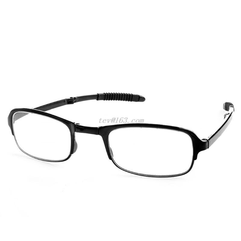 1 Pc Unisex Opvouwbare Leesbril Gevouwen Opknoping + 1 + 1.5 + 2 + 2.5 + 3 + 3.5 + 4.0: +300 / Black