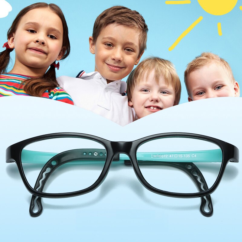 Children anti blue light Glasses block harmful ray for kids boy girl Reduces Digital Eye Strain UV400 protect clear eyeglasses