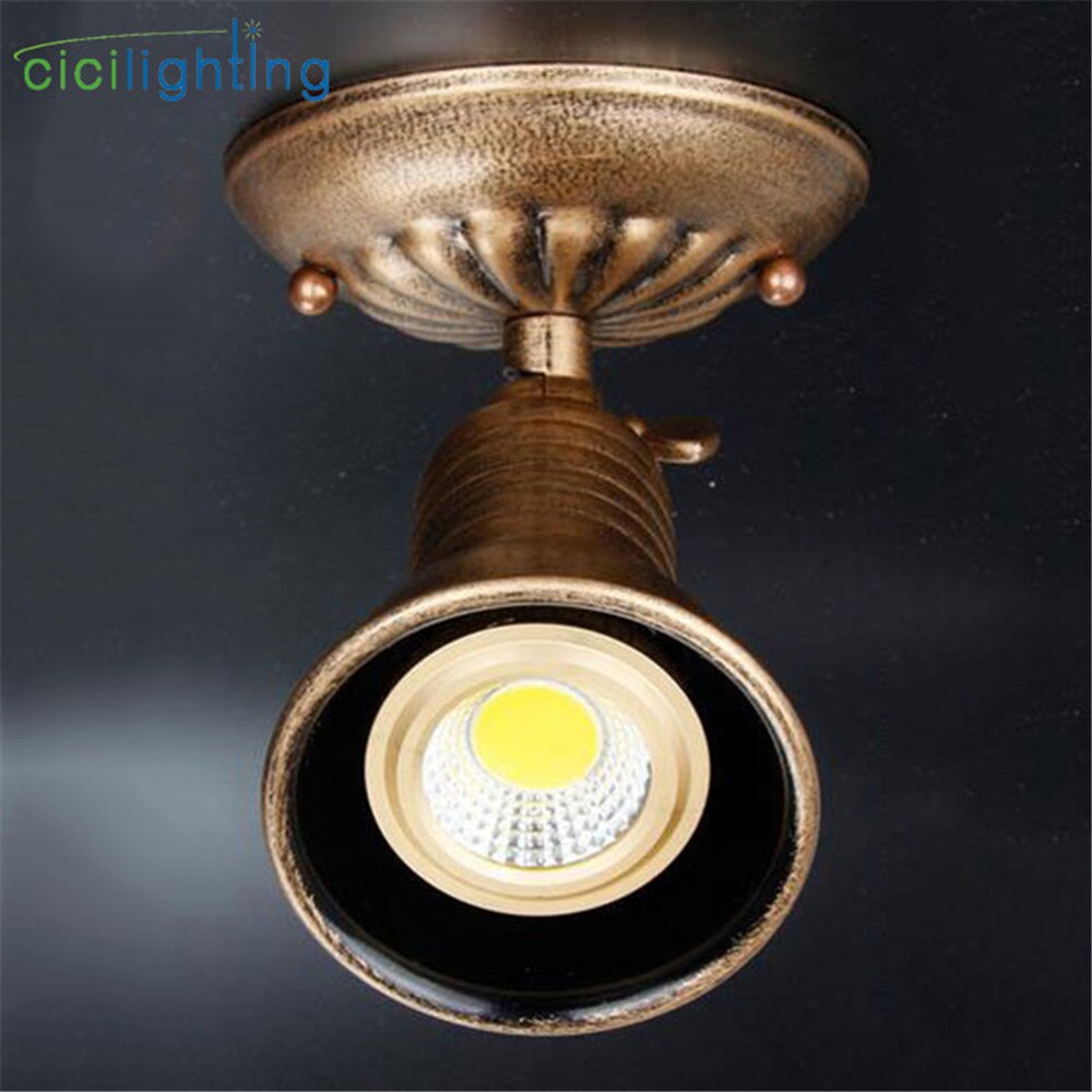 Industriel led-spotlampe vintage loftslampe med  e27 skinner rustik skinnelampe loftsrum butik påbygningsmonteret led-skinnebelysning luz