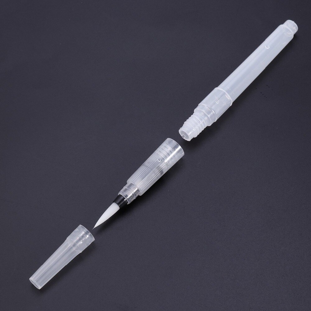 Ensemble de pinceaux pour calligraphie aquarelle douce et plate, 3 pièces S/M/L, pinceaux pour peinture pigmentée à l'eau, stylo à encre, outil d'art, fourniture scolaire