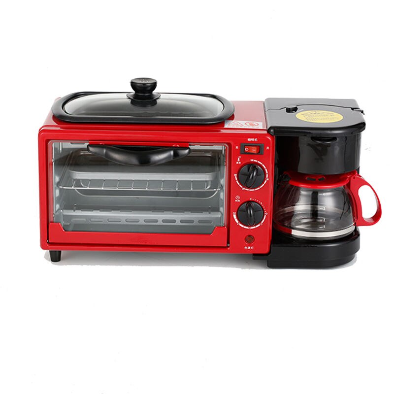 Oven Household Automatic Breakfast Machine 1050w Multifunctional Three-in-one Bread Machine Toaster Timing Small HL-9L-K LP