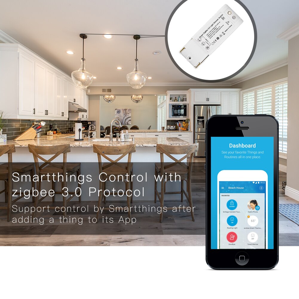 Zigbee 3.0 Diy Smart Home Automation Dimmer Afstandsbediening Werk Met Echo Plus Alexa Smartthings Fit Voor Meest Zigbee hub