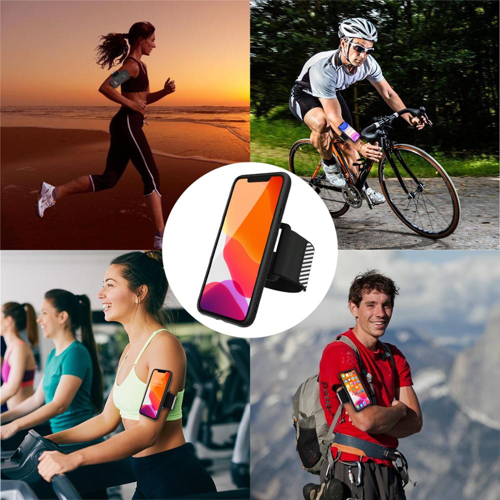 LINGYOU Sport Corsa Della Cassa del Bracciale Del Telefono Wristband Supporto e per il Caso di iPhone 11 Pro Max SE 2 2020 6 S 7 8 più di X XS MAX XR