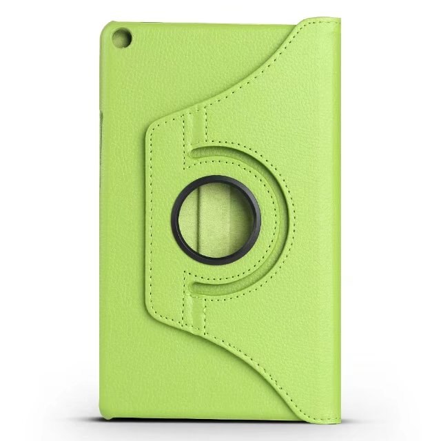 360 Rotating Case for Huawei MediaPad T3 8.0 KOB-L09 KOB-W09 Stand Smart Cover PU Case for Honor Play Pad 2 8 inch Tablet Case: Green