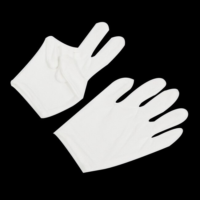 Guantes Blancos para fotografía, antihuellas dactilares, accesorios de estudio de fotografía, 1 par