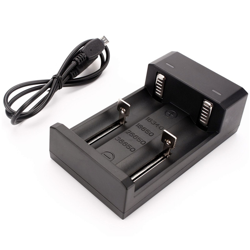 USB Charger 2 Slots 18650 26650 16340 36650 Rechargeable Battery Universal Charger Charger for battery