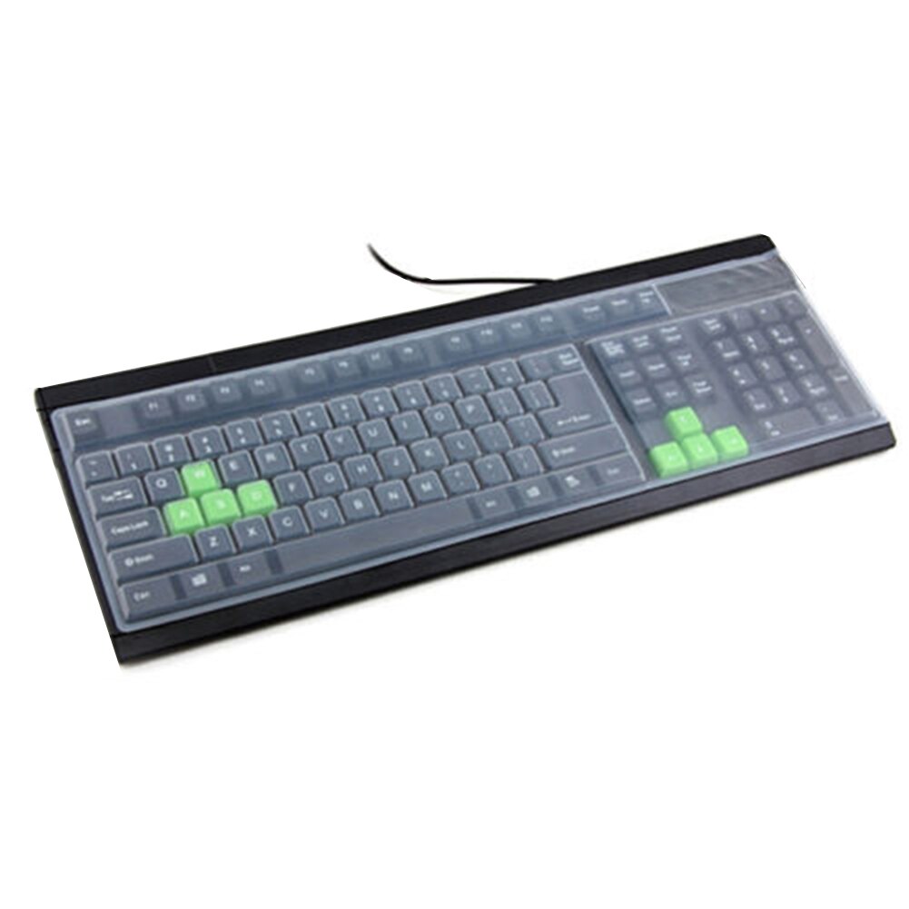 Universele Waterdicht Stofdicht Siliconen Desktop Computer Toetsenbord Cover Skin Protector Film Cover