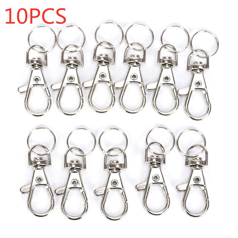 10 st  / 50 st nyckelring nyckelring splitring med kortkedja nyckelringar kvinnor män diy nyckelringstillbehör: 10 st