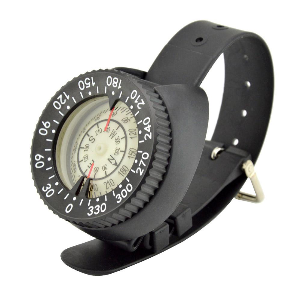 Bracelet de plongée avec boussole de haute précision, 50M 164 pieds, jauge de Navigation, Module de balayage Standard: black