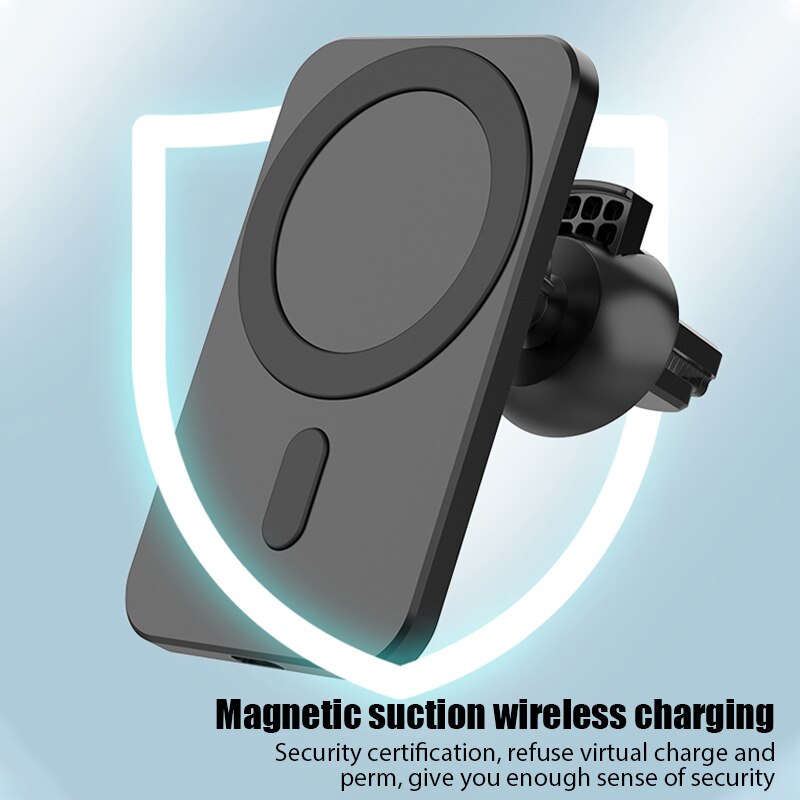 15W Magnetic Wireless Car Charger Mount for iPhone 12 Pro Max mini Wireless Fast Charging Wireless Charger Car Phone Holder