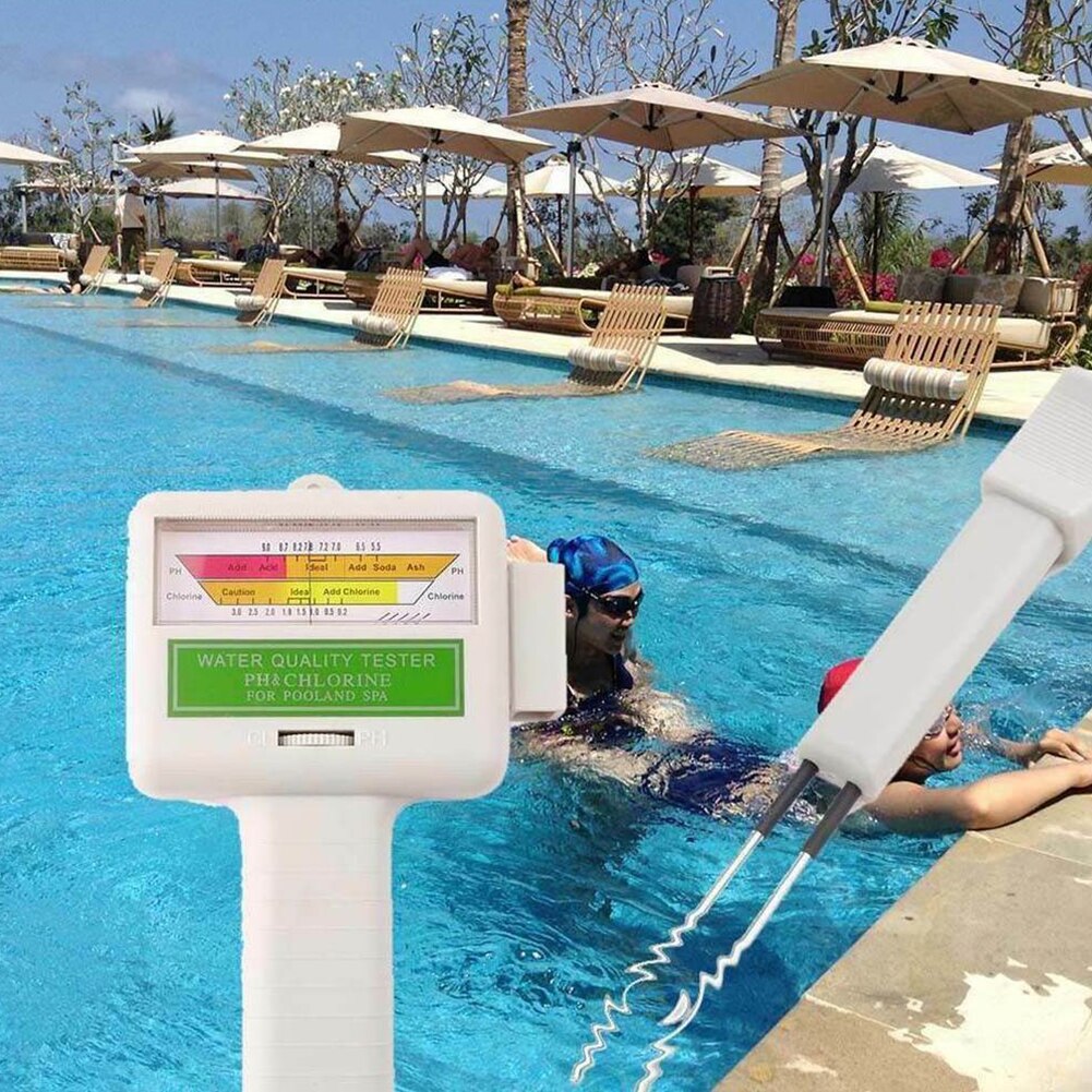 For Chlorine Level Outdoor Beach Swimming Pool Water Spring Portable Handheld Digital PH Tester Home Multifunction