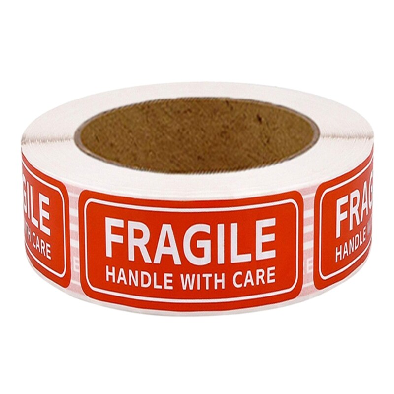 150/500 Pcs "FRAGILE" Warning Labels Stickers Please Handle with Care Sign Decal for Goods Decoration Multipurpose: 1