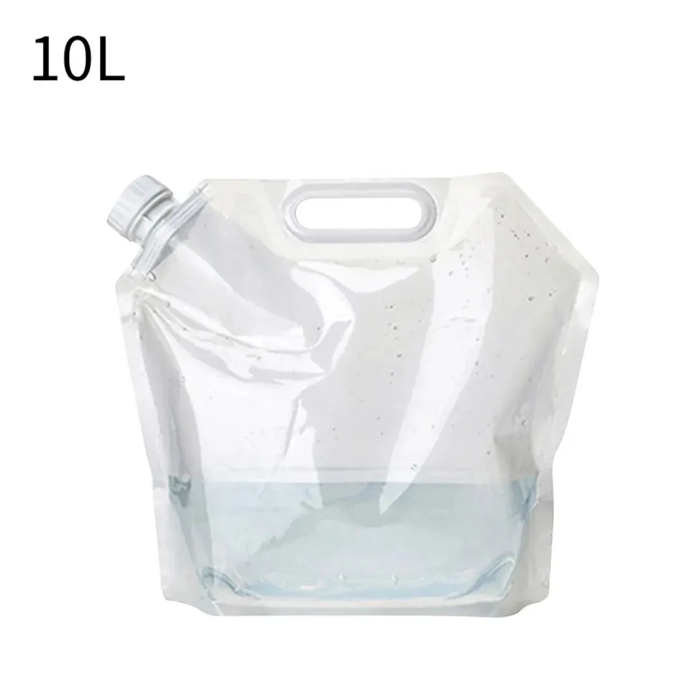 2L/3L/5L/10L Outdoor Faltbare Eimer Faltbare Wasser Tasche Überleben Wasser Lagerung Tragbare Wasser Träger Container camp Wandern: Blau