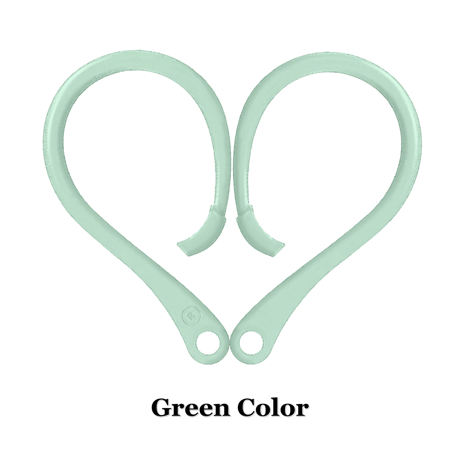 Almohadillas antipérdida con gancho para la oreja, ajuste seguro, accesorios protectores de auriculares inalámbricos de silicona, 1 par de soportes para Apple AirPods 1 2 3 Pro: Olive