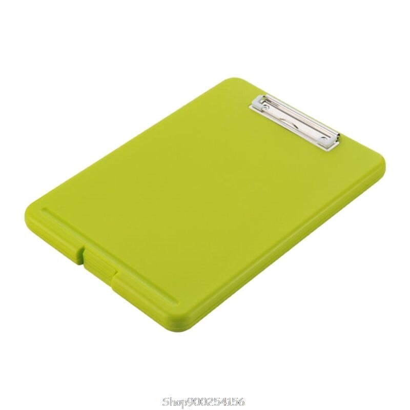 A4 Plastic Storage Clipboard File Box Case Document File Folders Clipboard Writing Pad Stationery Office Supply N12 20