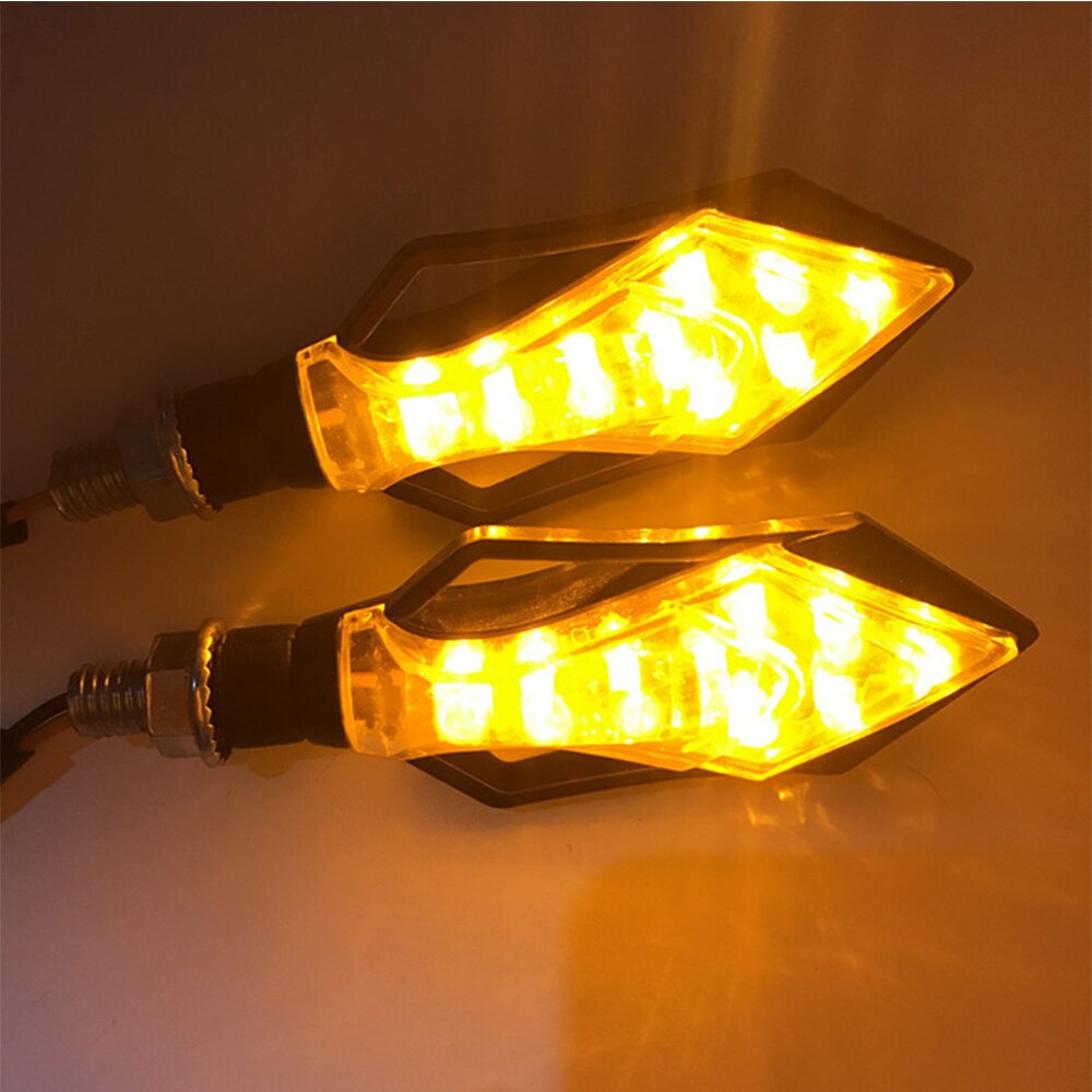 4pcs Universal Motorcycle Bike LED Amber Turn Signal Light Indicator Lamp Blinker Moto Lights Yellow Amber US