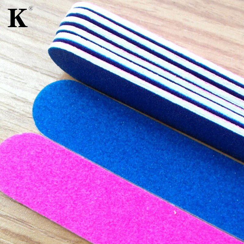 5 Stks/partij Nail Art File Gereedschap Schuren Buffer Voor Salon Manicure Uv Gel Polijstmachine