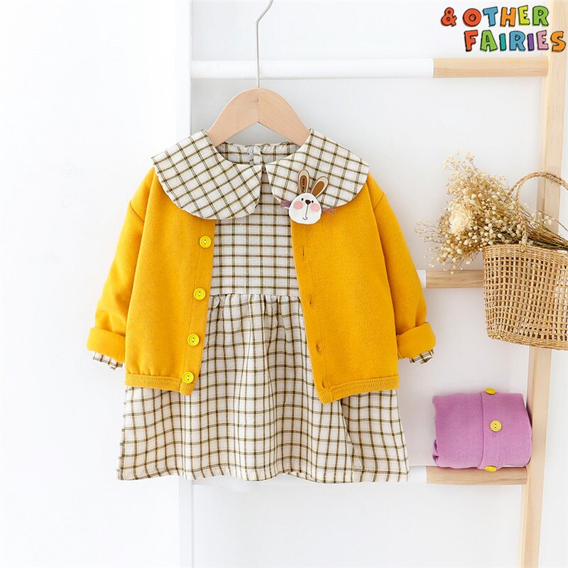 Children's Suit Spring and Autumn Long-Sleeved Sweater Little Girl Clothes Children's Clothing Children's Girl's Dress main image 0