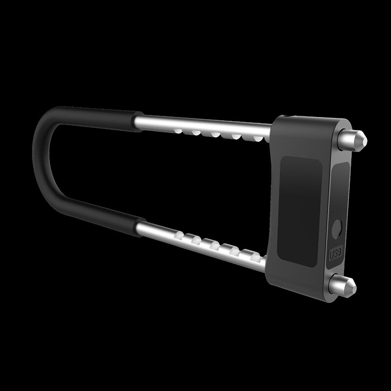 -Smart U Lock Fingerprint Lock IP65 Waterproof Anti-Theft Bicycle Lock Motorcycle Lock Office Glass Door Lock