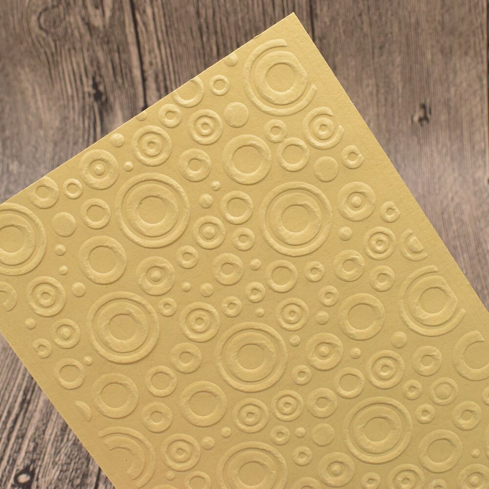 Circle Bubble Embossing Plastic Embossing Folder Template For DIY Scrapbooking Photo Album Paper Card Background Decoration
