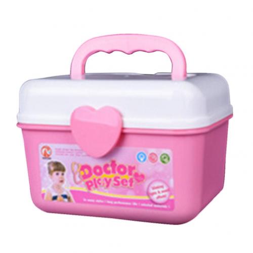 Play Pretend Doctor Nurse Toy Kit Dentist Playset for 3 Years Old Boys Girls: Pink