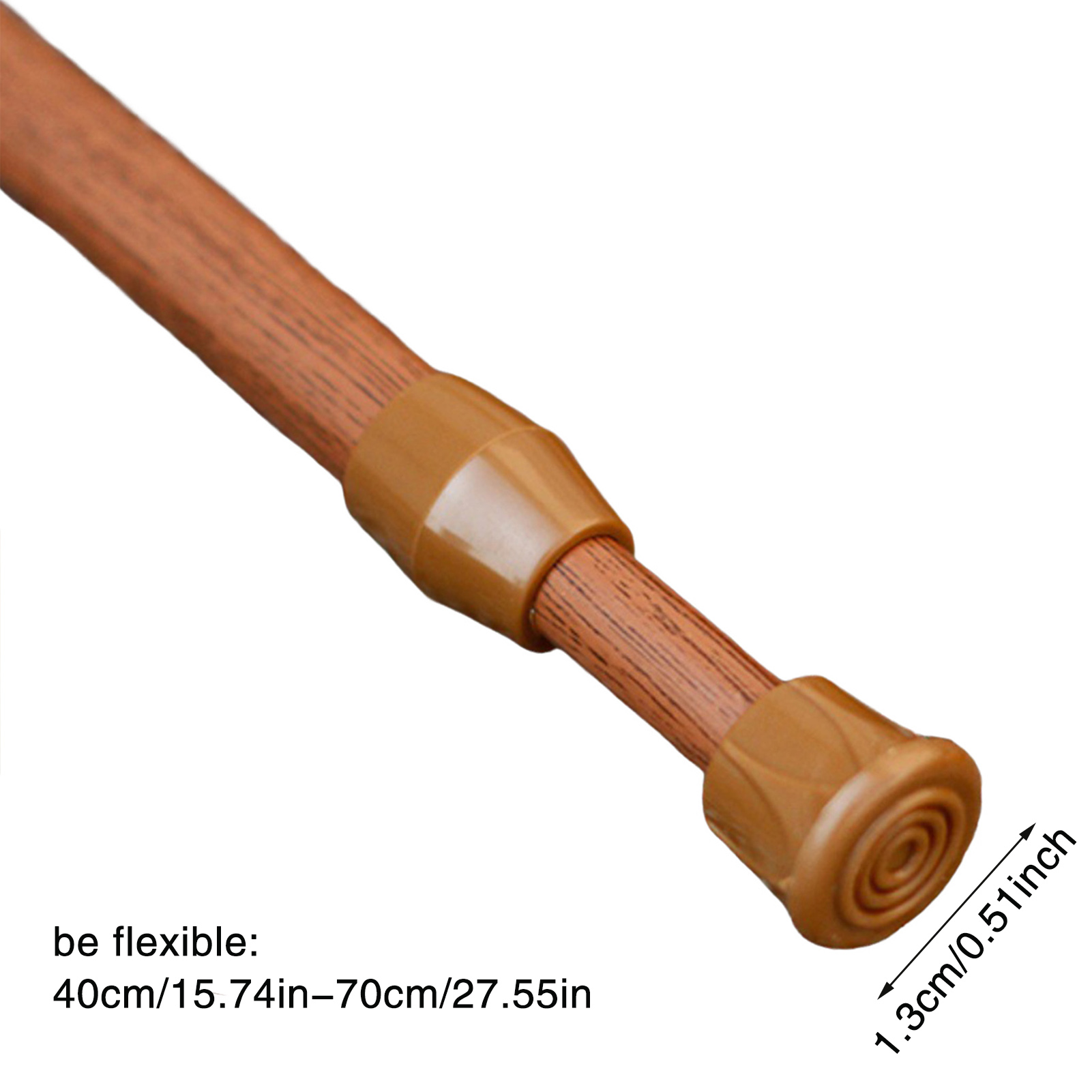 18-90cm Adjustable Curtain Rod Metal Spring Loaded Bathroom Bar Shower Extendable Telescopic Poles Rail Hanger Rods for Kitchen: Clear