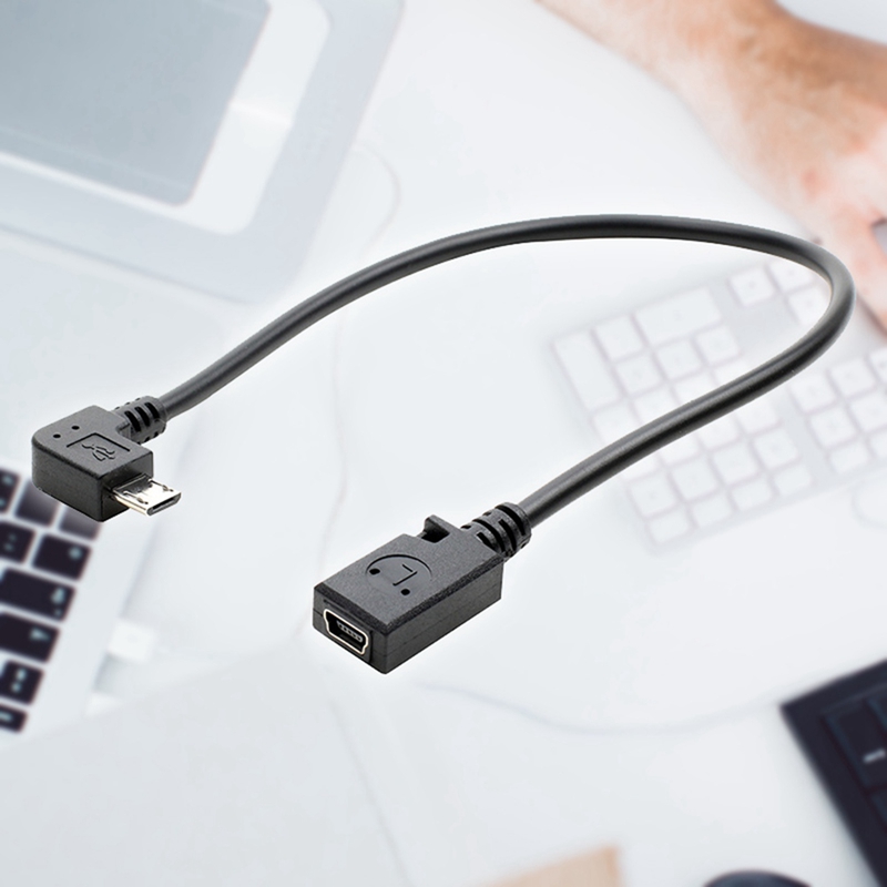 Converter Datakabel 90 Graden 90 Graden Micro Usb Male Naar Mini Usb Vrouwelijke Adapter Converter Data Kabel Lijn