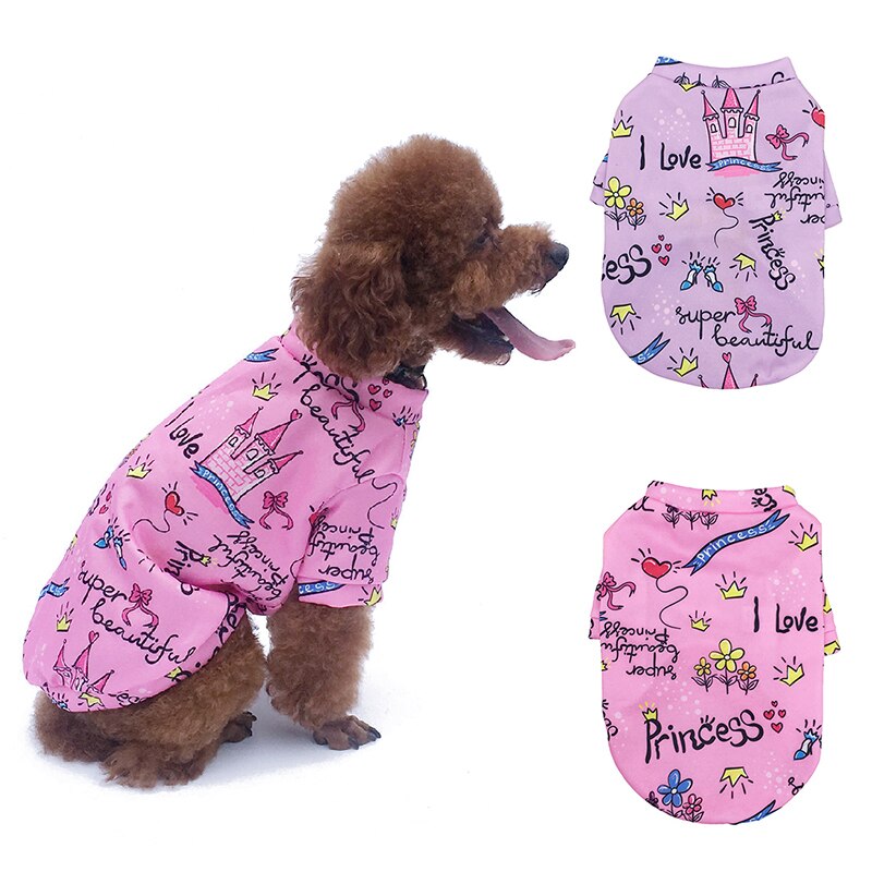 Cappotto con cappuccio per cani di piccola taglia con stampa carina cappotto per animali domestici caldo invernale per chihuahua Shih Tzu felpa cucciolo gatto Maglione cani animali domestici abbigliamento