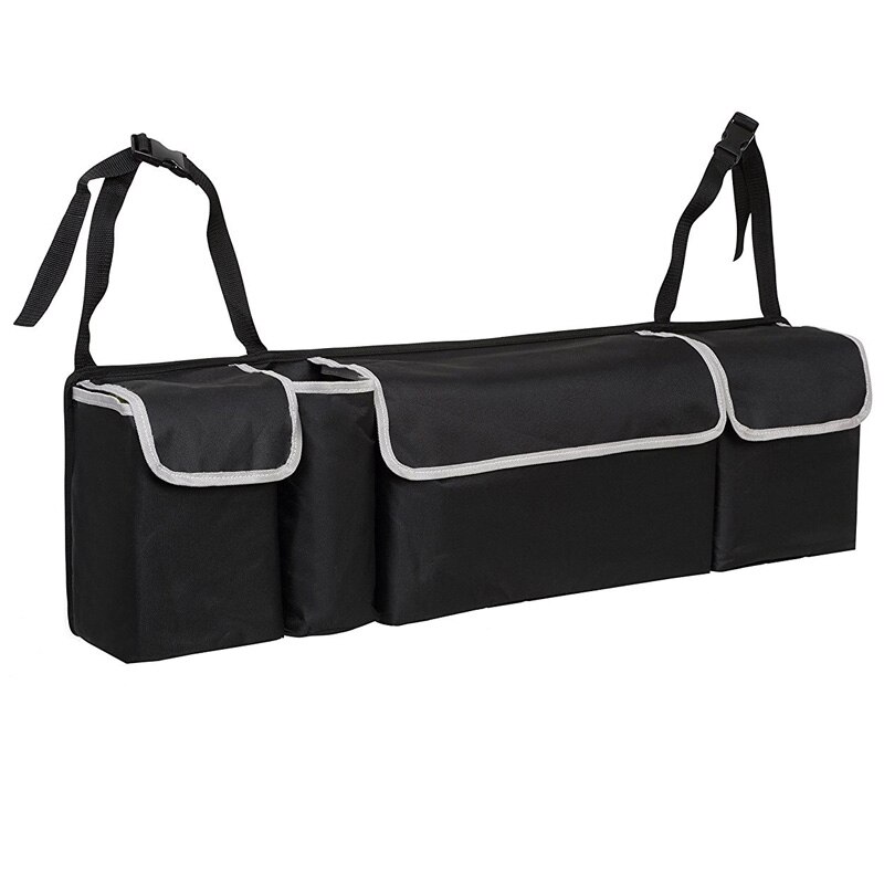 Car Trunk Storage Organizer Foldable High Capacity Storage Box For Universal Cars: black-1