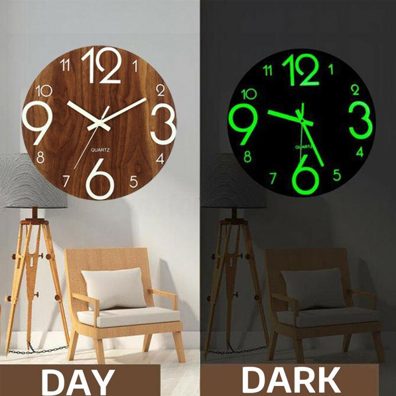 Horloge murale numérique suspendue en acrylique 3D, silencieuse, lumineuse, moderne bricolage avec chiffres numériques, pour bricolage