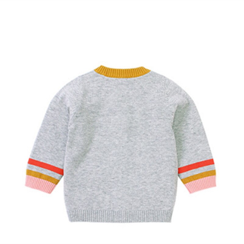 herbst winter Kinder jungen mädchen Unisex Bluse Stricken Top Mantel Rundhals Lange-Sleeve Casual Cartoon Hund Hedgehog gedruckt