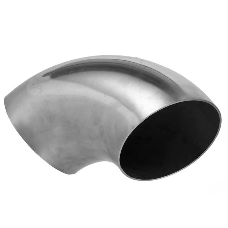 Car 4in Stainless Steel Exhaust Pipe 90 Degree Bend Elbow Pipe Polishing Surface Universal Exhaust Pipe Arrivals