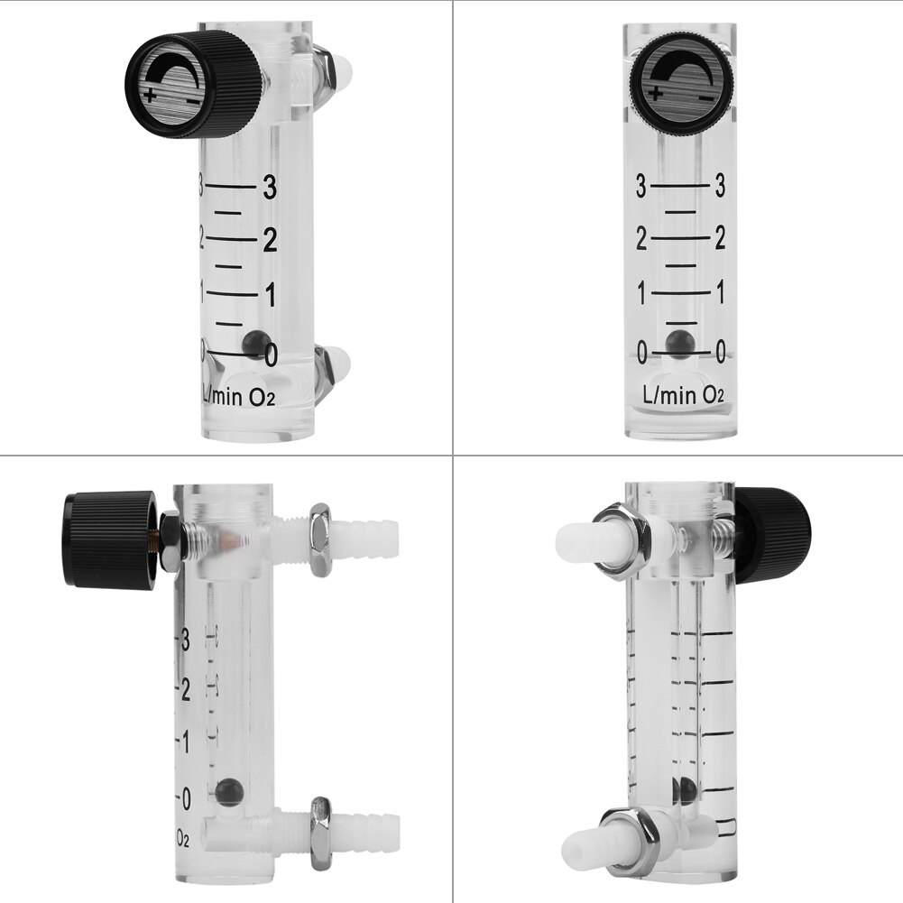 LZQ-2 Air Flow Rate Sensor Counter Gauge 0-3LPM Air Measuring Flowmeter Gas Oxygen Flow Indicator Meter Recorder