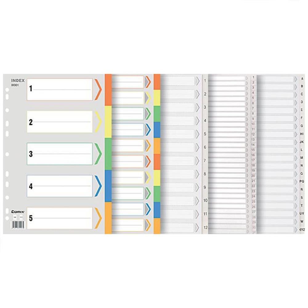 File Dividers Index Sheets Colour Tabs Subject Dividers Office Subject Dividers Premium Notepad Punched Filler