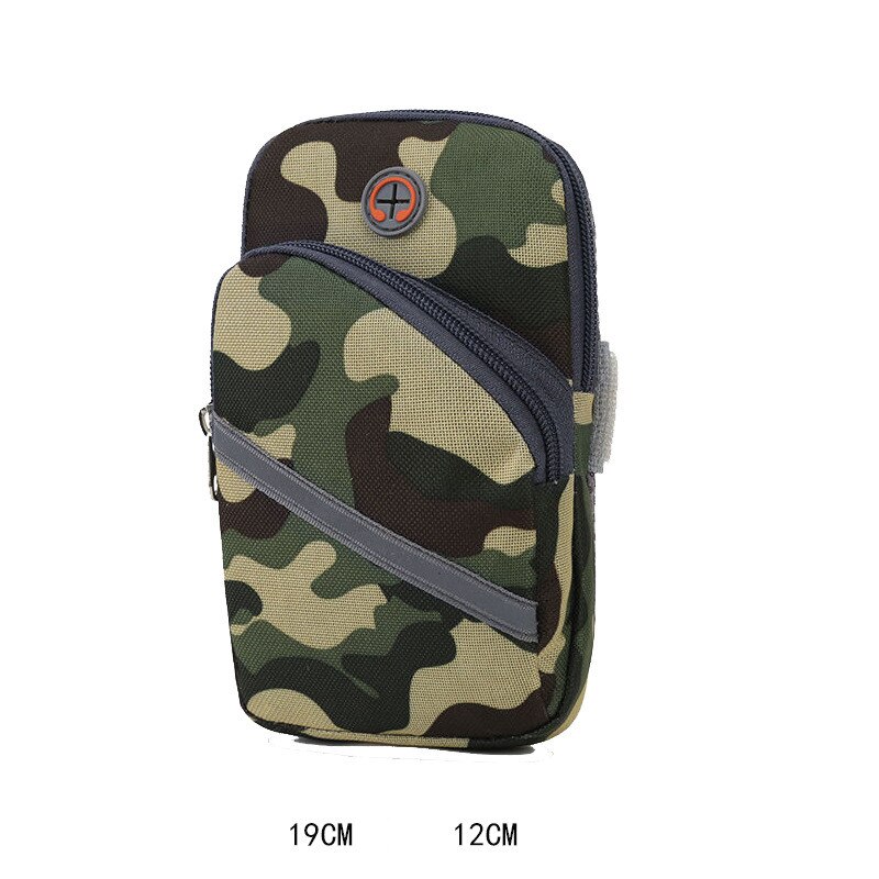 Universel løbende armbånds taske til iphone samsung udendørs sports telefon arm pakke vandretur celle rem lomme armbånd tasker dække: Armygreen taske