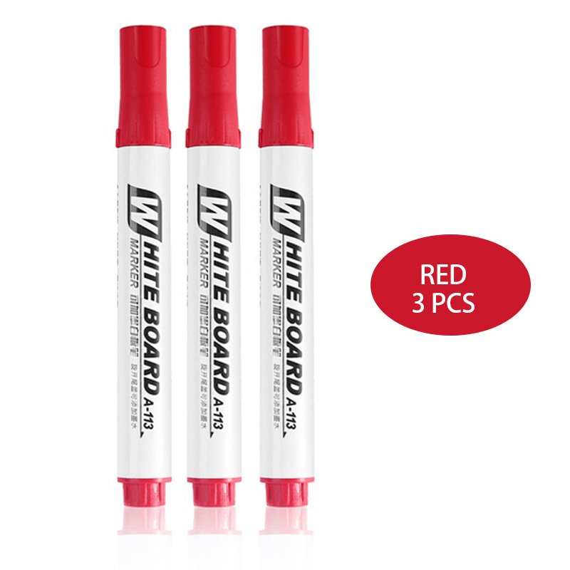 3/10 Pcs Set Erasable Magnetic Whiteboard Marker Pen Blackboard Marker Chalk Glass Ceramics Office School Art Marker Stationery: WHITE