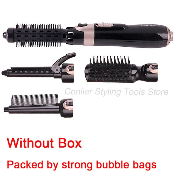 Hair Dryer Curler Comb 2 In1 Multifunction Hair Styling Tools Hairdryer Rotating Styler: without box / US