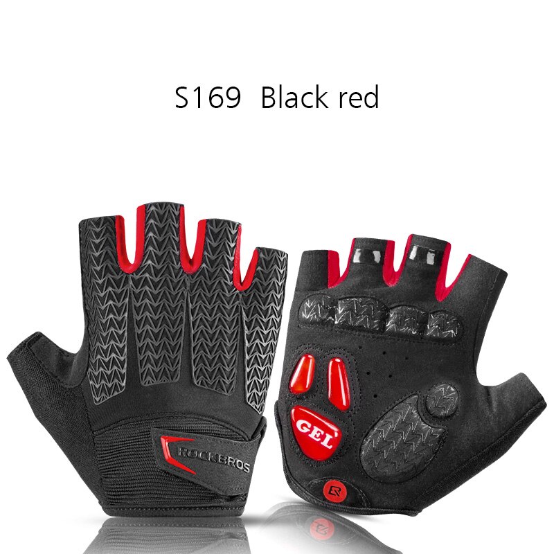 ROCKBROS Pro Bike Cycling Gloves Half Finger GEL Pad Shockproof Mens Women Spring Summer Sports Non-slip Gloves Guantes Ciclismo